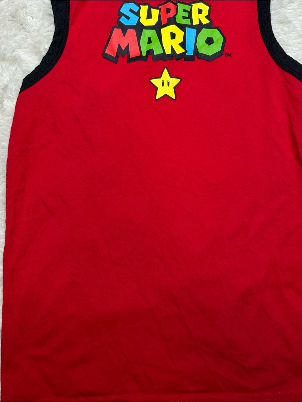 Super Mario Tank Top Red Size 7 - Picture 13 of 16